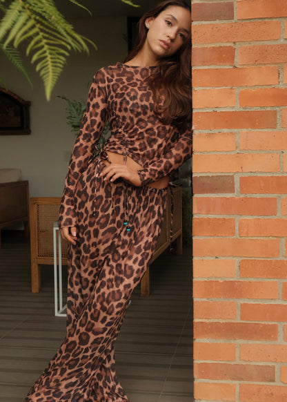 Pantalón Leopardo Sheer