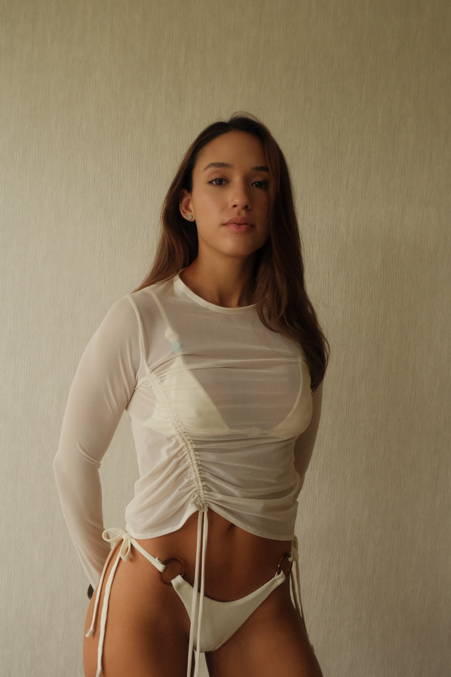 Top Marfil Sheer
